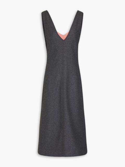 Other Designers The Tunic wool-flannel midi dress