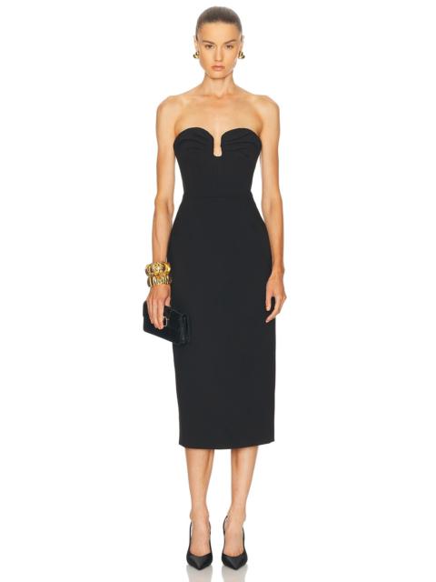 CAROLINA HERRERA Sweetheart Midi Dress
