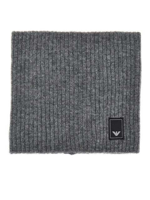 EMPORIO ARMANI Emporio Armani Wool Cashmere Neck Warmer Grey