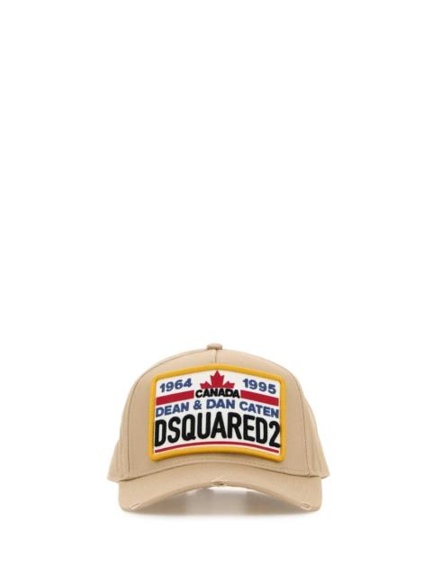 DSQUARED2 Dsquared Men Beige Cotton Baseball Cap