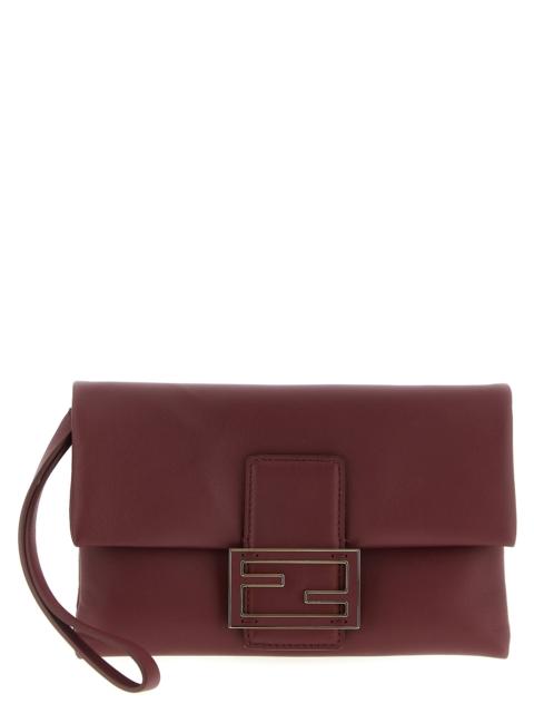 FENDI Mamma Baguette Clutch Bordeaux