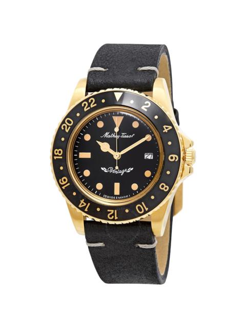 Mathey-Tissot - Open Box - Mathey-Tissot Mathey Vintage Quartz Black Dial Men's Watch H900PLN