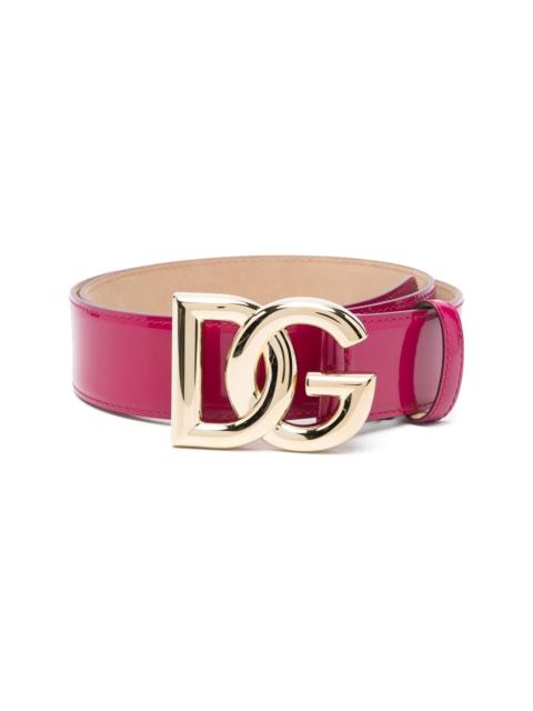 Dolce & Gabbana DG-Logo Calfskin belt