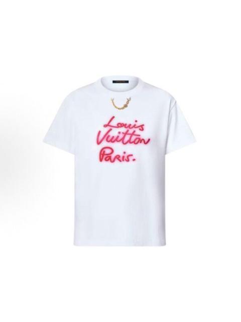 Louis Vuitton Louis Vuitton (LV) New Arrival: Chain Print Short-Sleeve Top