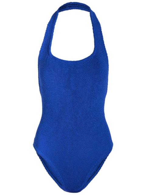 Hunza G Hunza G Sandy Halterneck Crinkle Swimsuit
