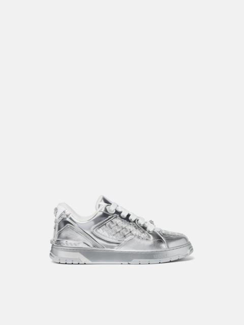VERSACE Biggie Basket Metallic Sneakers