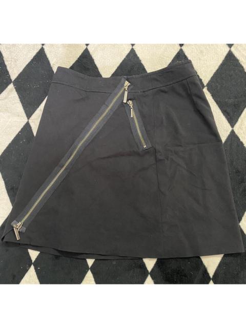 Burberry London Black Cotton Zipper Skirt