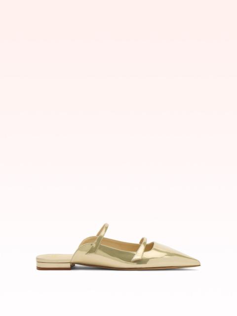 ALEXANDRE BIRMAN TITA MULE FLAT GOLDEN