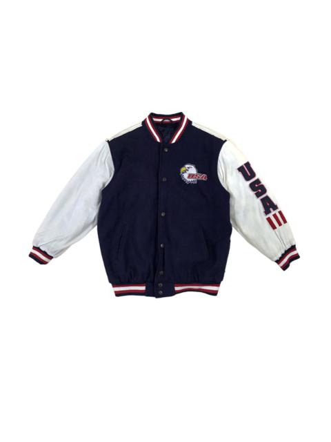 Other Designers Steve And Barrys - Vintage Varsity Jacket Steve and Barrys USA Eagles Rare