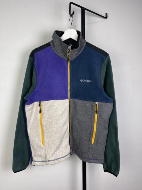 Other Designers Columbia - Rare Columbia Multiblock color fleece zipper jacket
