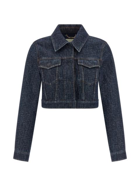 FENDI FF denim bolero jacket