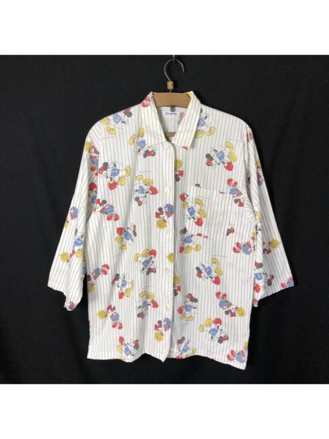 Other Designers Vintage Mickey & Minnie Baseball Stripe Shirt