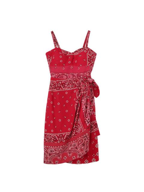 visvim BUSTIER DRESS W RED