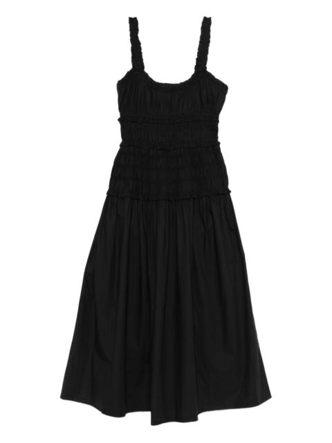 DÔEN shirred scoop-neck dress