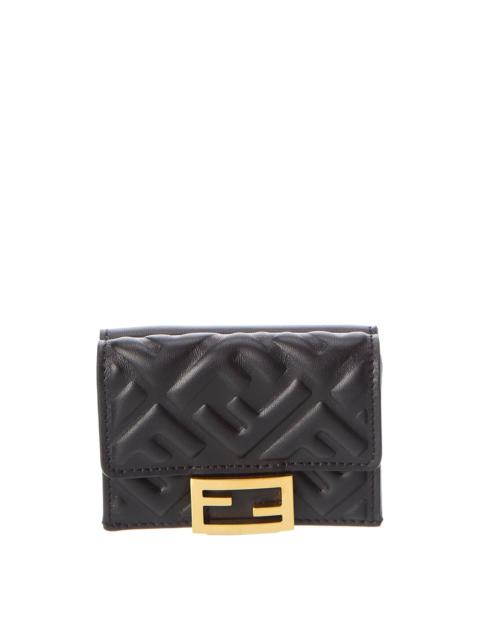 FENDI FENDI Micro Trifold Leather Wallet