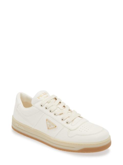 Prada Downtown Leather Sneaker in Avorio at Nordstrom