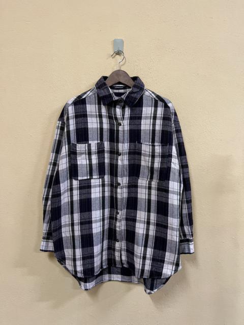 Other Designers American Apparel - AMERICAN HOLIC FLANNEL STRIPED LONGSLEEVE