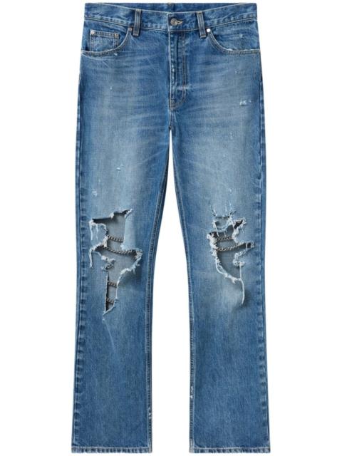 Stella McCartney chain-detailing bootcut jeans