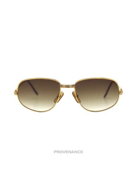 Cartier Cartier Romance Louis Sunglasses (Drake) - Gold Brown 56