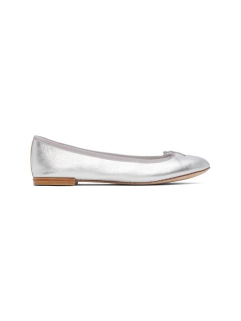 Repetto Silver Cendrillon Ballerina Flats