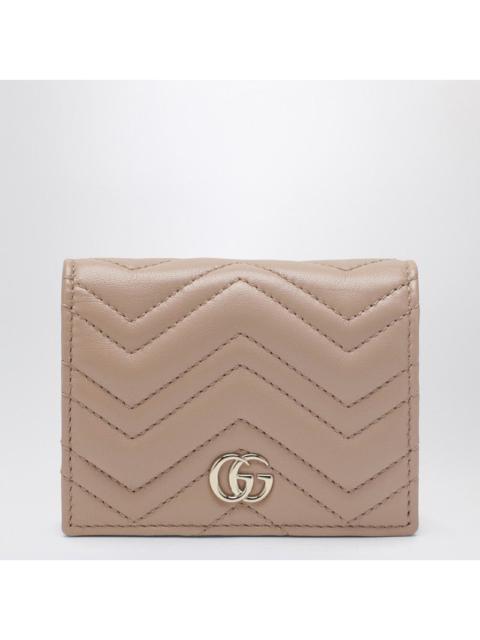 GUCCI Gucci Small Gg Marmont Wallet In Pale Pink Women