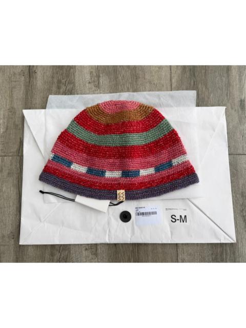 visvim VISVIM MEDA CROCHET KNIT HAT (N.D.) 25SS — Naturally Dyed, Hand-Crocheted Beanie