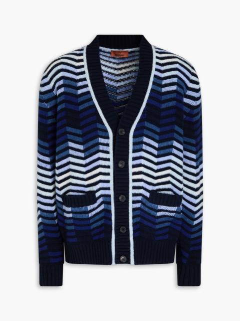 Missoni Jacquard-knit wool cardigan