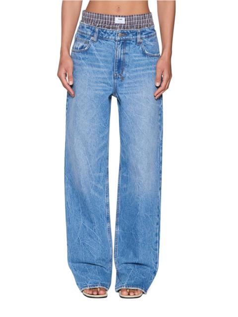 Ksubi LOW RIDER JEAN LIBERTY BLUE PLAID