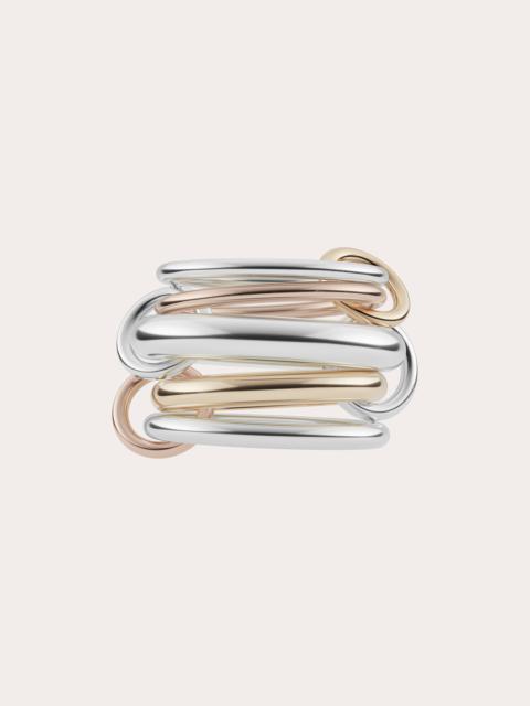 Spinelli Kilcollin Leo 18K Two-Tone Gold and Sterling Silver Linked Rings