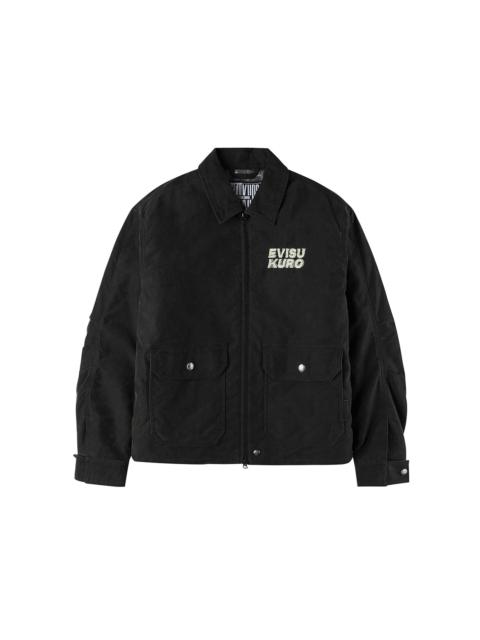 EVISU Logo Embroidery Relax Fit Padded Work Jacket