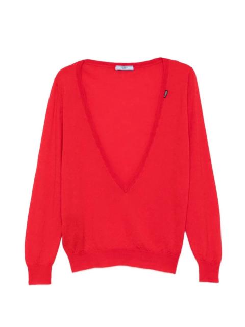 Prada Prada Women Cashmere V Neck