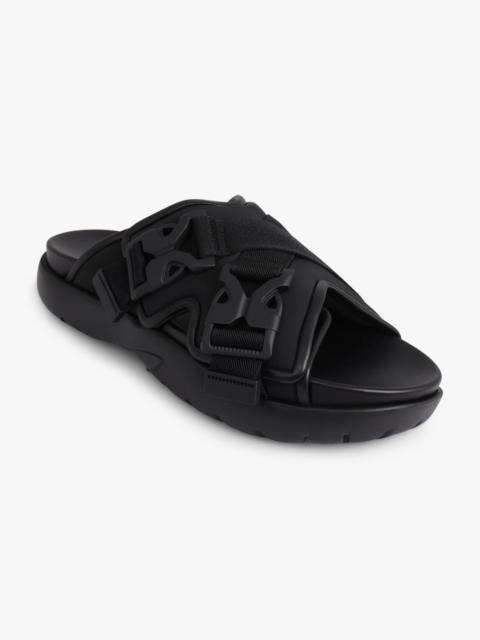 Bottega Veneta POLYREC NYLON SANDAL | BLACK