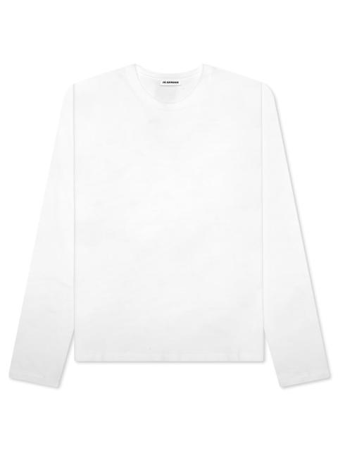Jil Sander LAYERED SWEATER WITH T-SHIRT - OPEN WHITE