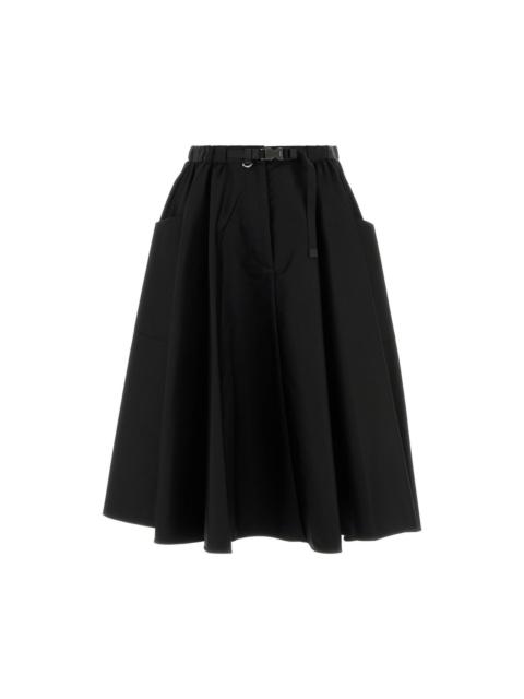 Prada PRADA Black Re-Nylon Skirt New And Authentic (Women's size:I