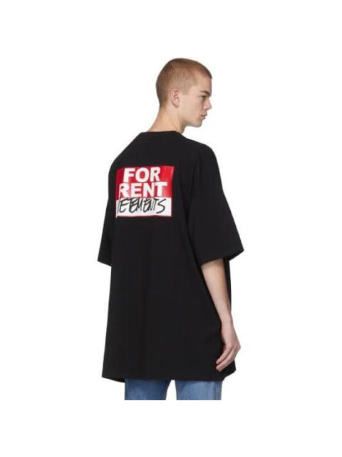 VETEMENTS SS20 For Rent Oversize T Shirt