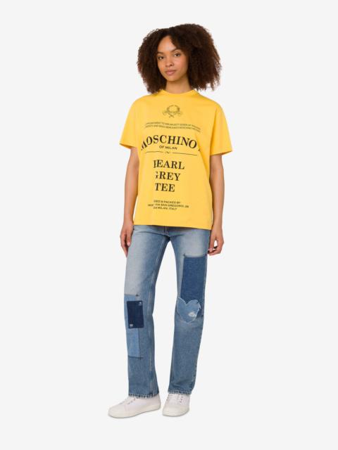 Moschino PRINTED ORGANIC COTTON JERSEY T-SHIRT