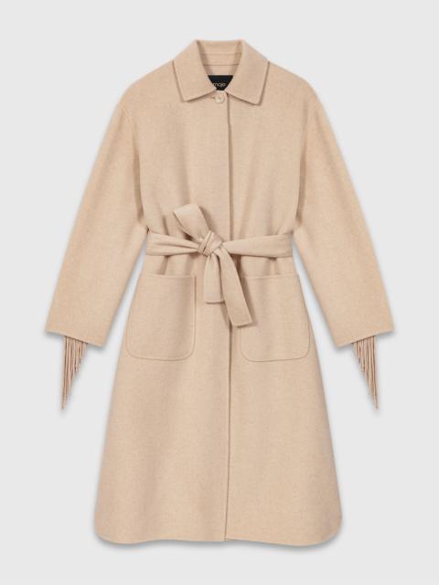 maje Long wool coat