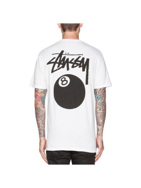Other Designers Streetwear × Stussy × Vintage - Stussy 8 Ball T-Shirt - White - Large