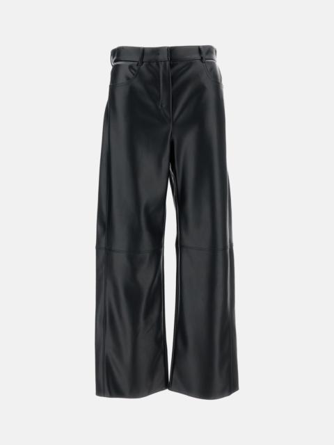'S Max Mara S Max Mara Women Black Faux Leather Trousers