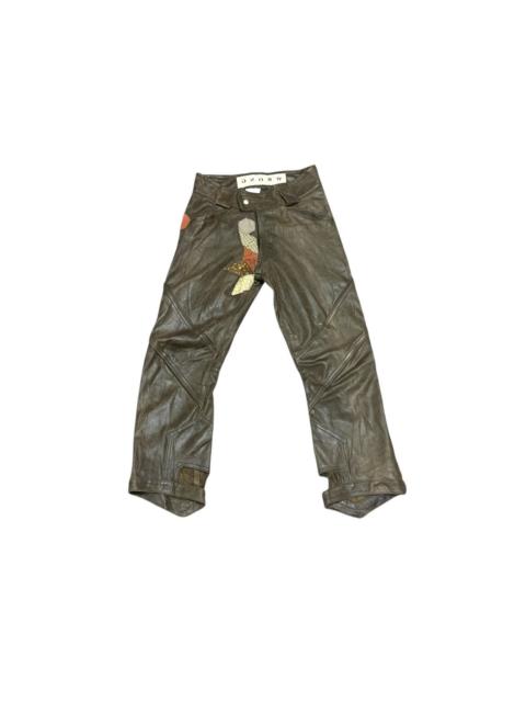Other Designers If Six Was Nine - Vintage Wrong Seditionaries Patches Cow Leather Pants