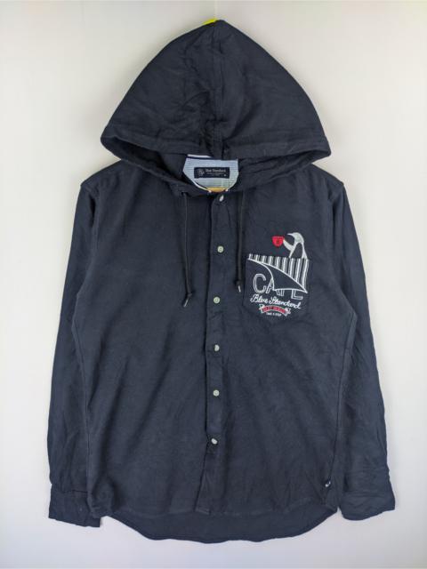 Other Designers Japanese Brand - Steals🔥Shirt Button Up Hooded by Blue Standard
