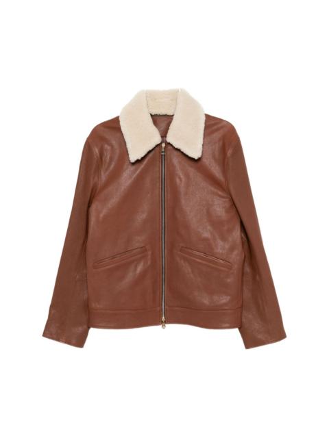 Paul Smith COLLARED LEATHER JACKET