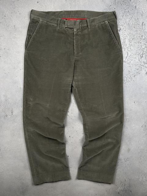 Prada Prada Milano Archive Corduroy Pants Olive Green