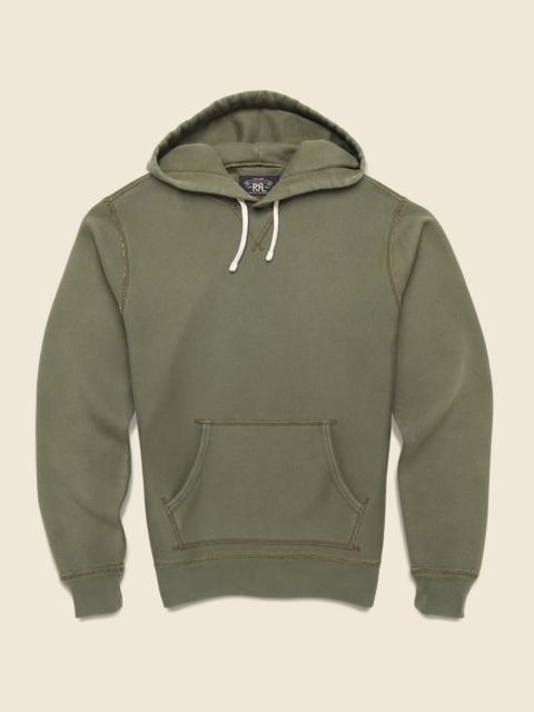 RRL by Ralph Lauren Overdyed Fleece Hoodie - Olive