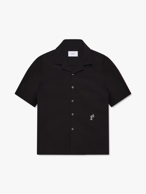 Rhude CAMP COLLAR LOGO SHIRT