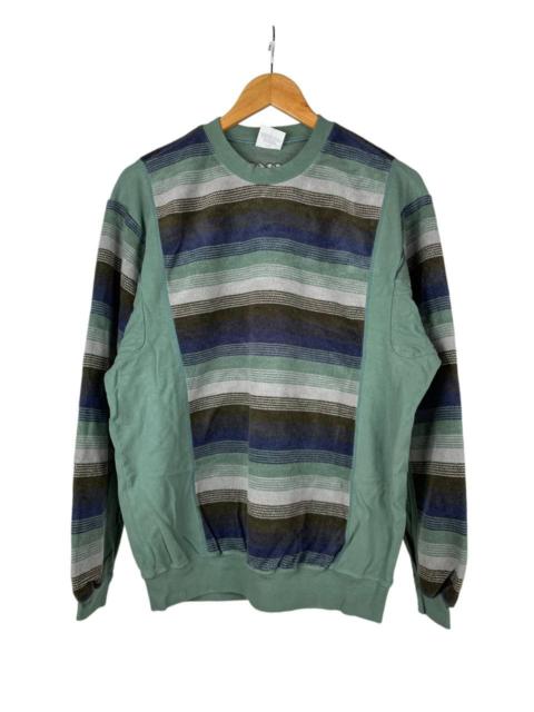 Other Designers Japanese Brand - PRGR Fleece Striped Sweater
