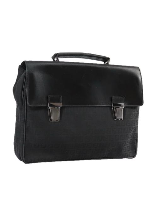 FENDI FENDI Zucchino Canvas Business Bag Black