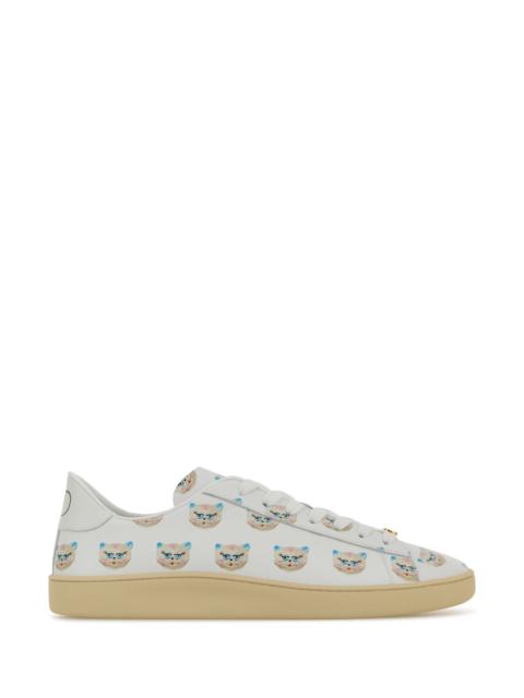 Valentino Printed leather sneakers