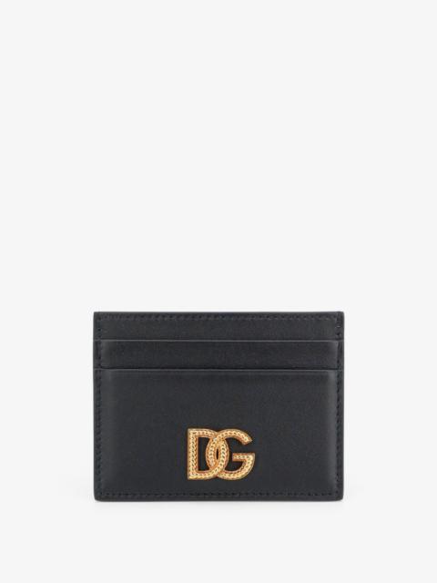Dolce & Gabbana Dolce & Gabbana Leather Card Holder Black
