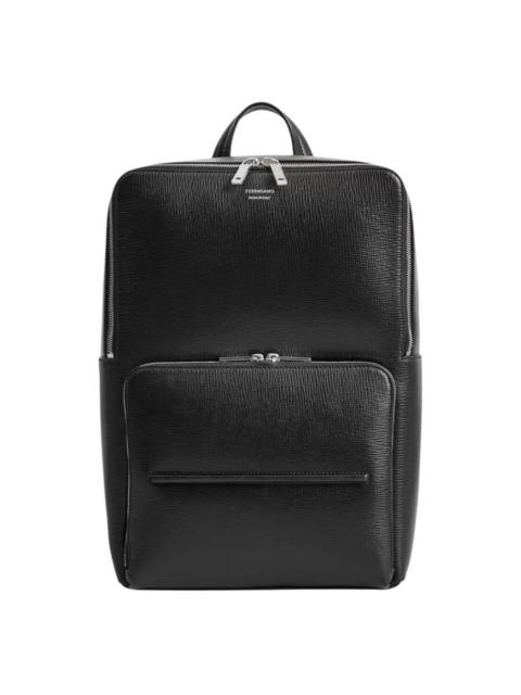 FERRAGAMO Ferragamo Black Revival Leather Backpack